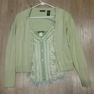 Tank top and cardigan  M /S